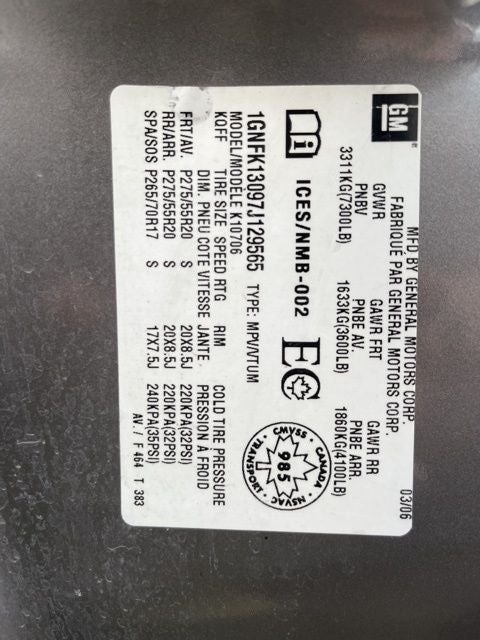 2007 Chevrolet Tahoe LT