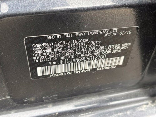2016 Subaru Impreza 2.0i Limited