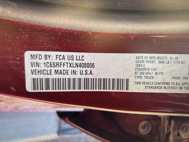 2020 RAM 1500 Big Horn/Lone Star