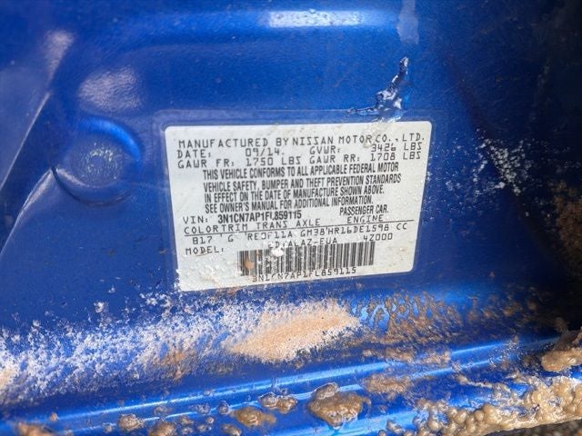 2015 Nissan Versa 1.6 S Plus