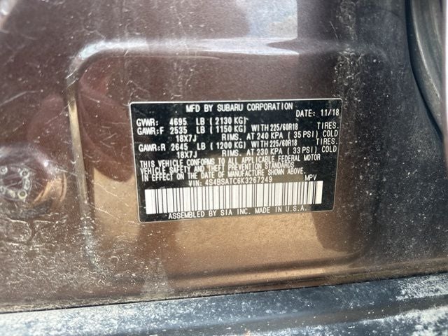 2019 Subaru Outback 2.5i Touring