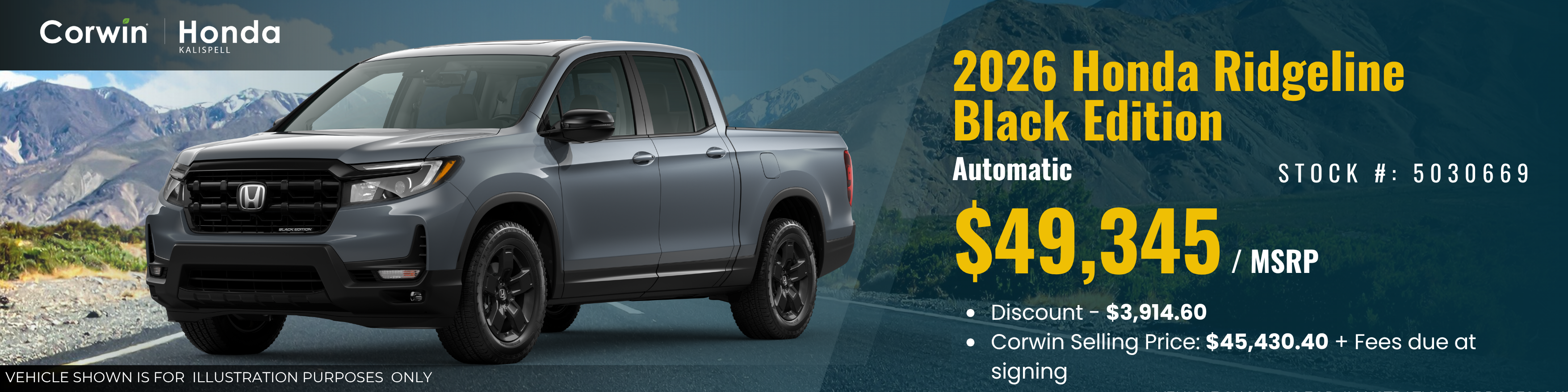 2026 Honda Ridgeline Black Edition