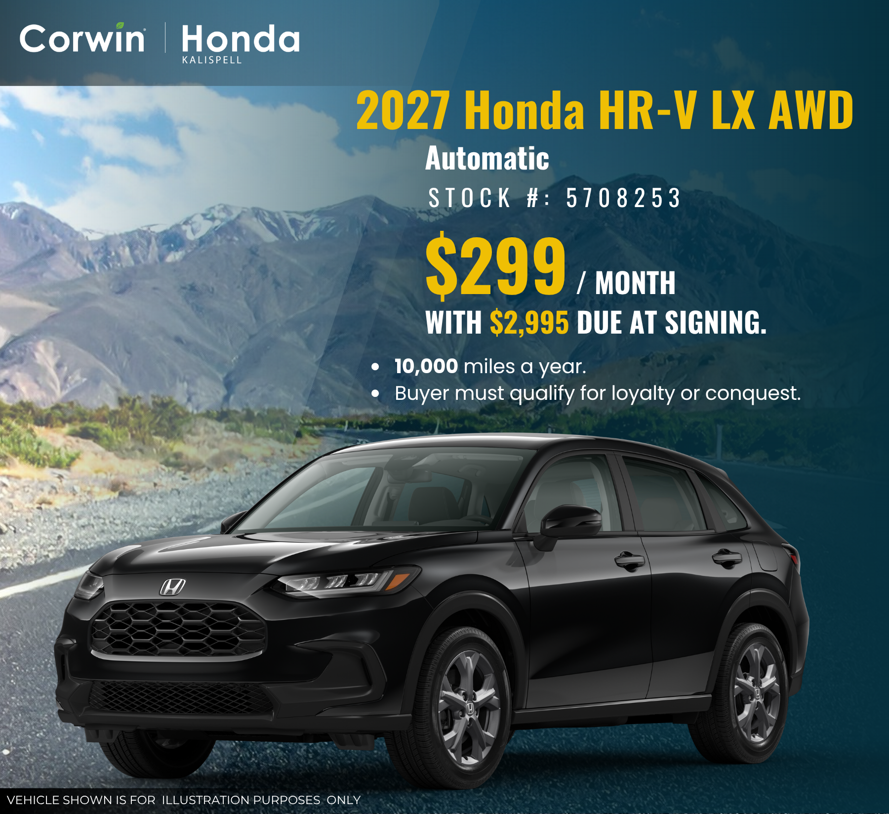 2027 Honda HR-V LX AWD
