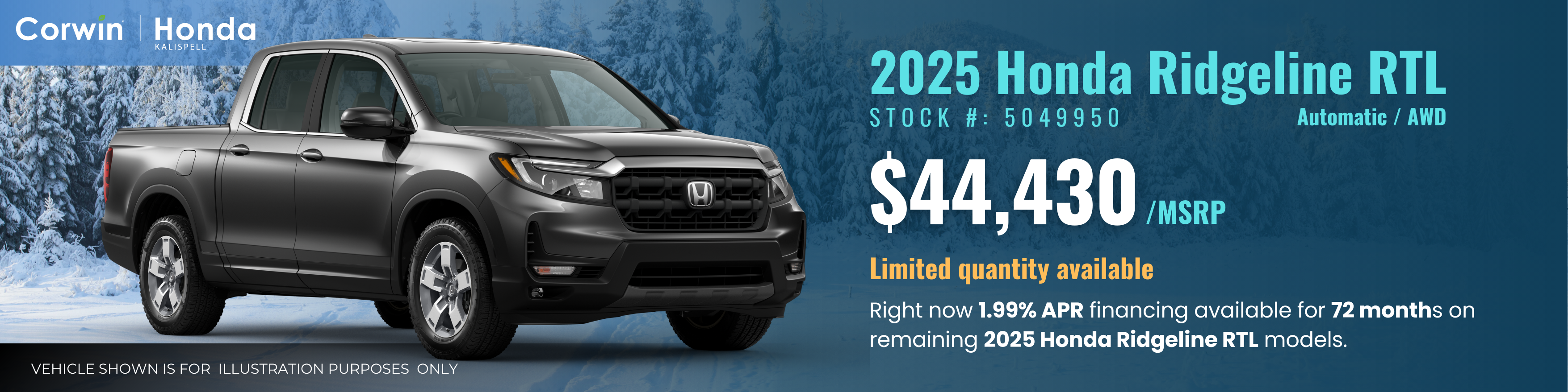 2025 Honda Ridgeline RTL