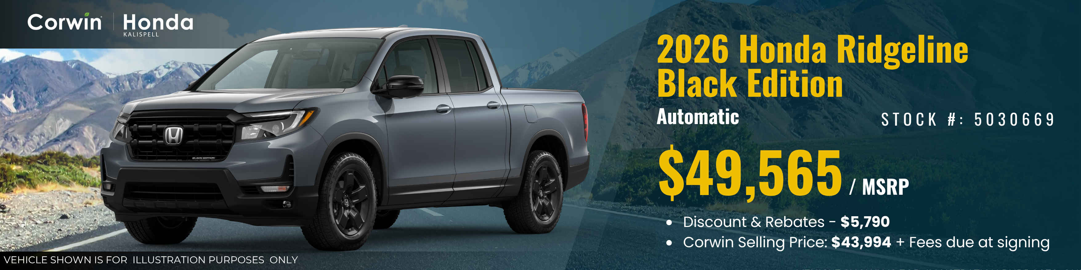 2026 Honda Ridgeline Black Edition