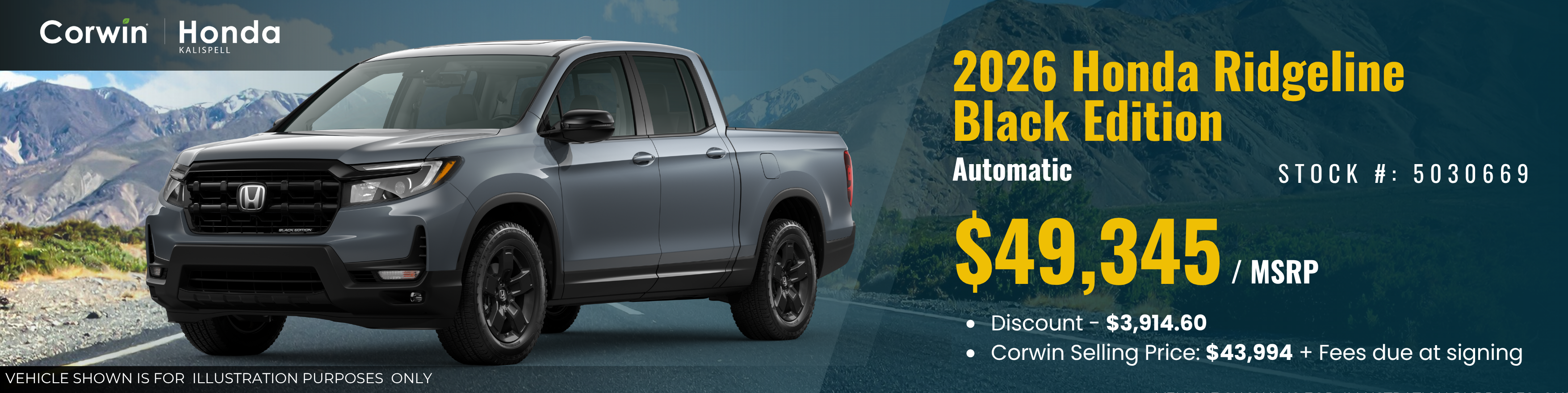 2026 Honda Ridgeline Black Edition