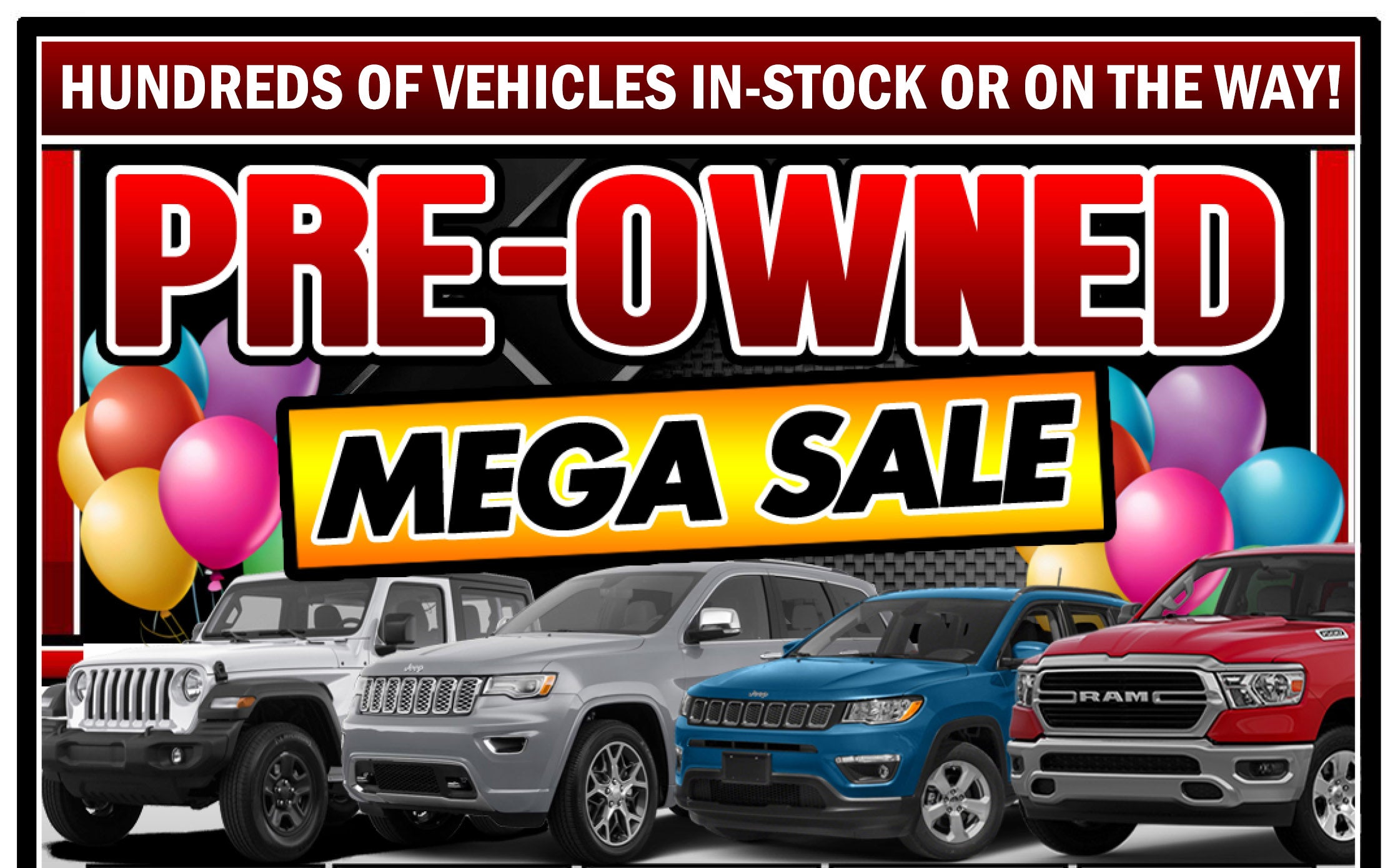 used car dealer sales event